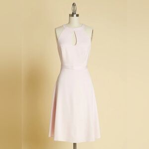 NWT Best of Luxe Satin Light Pink Halter Dress